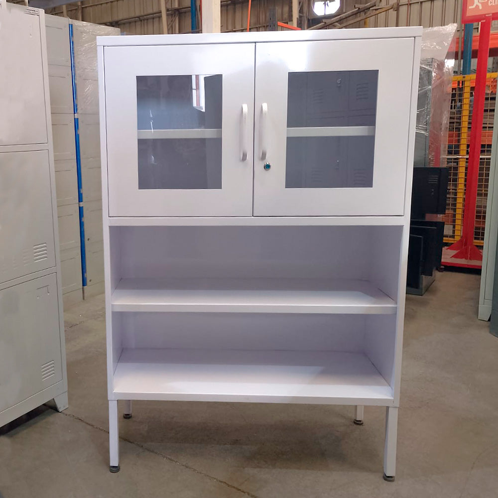 Estante Personalizado Puertas de Vidrio Antibacterial