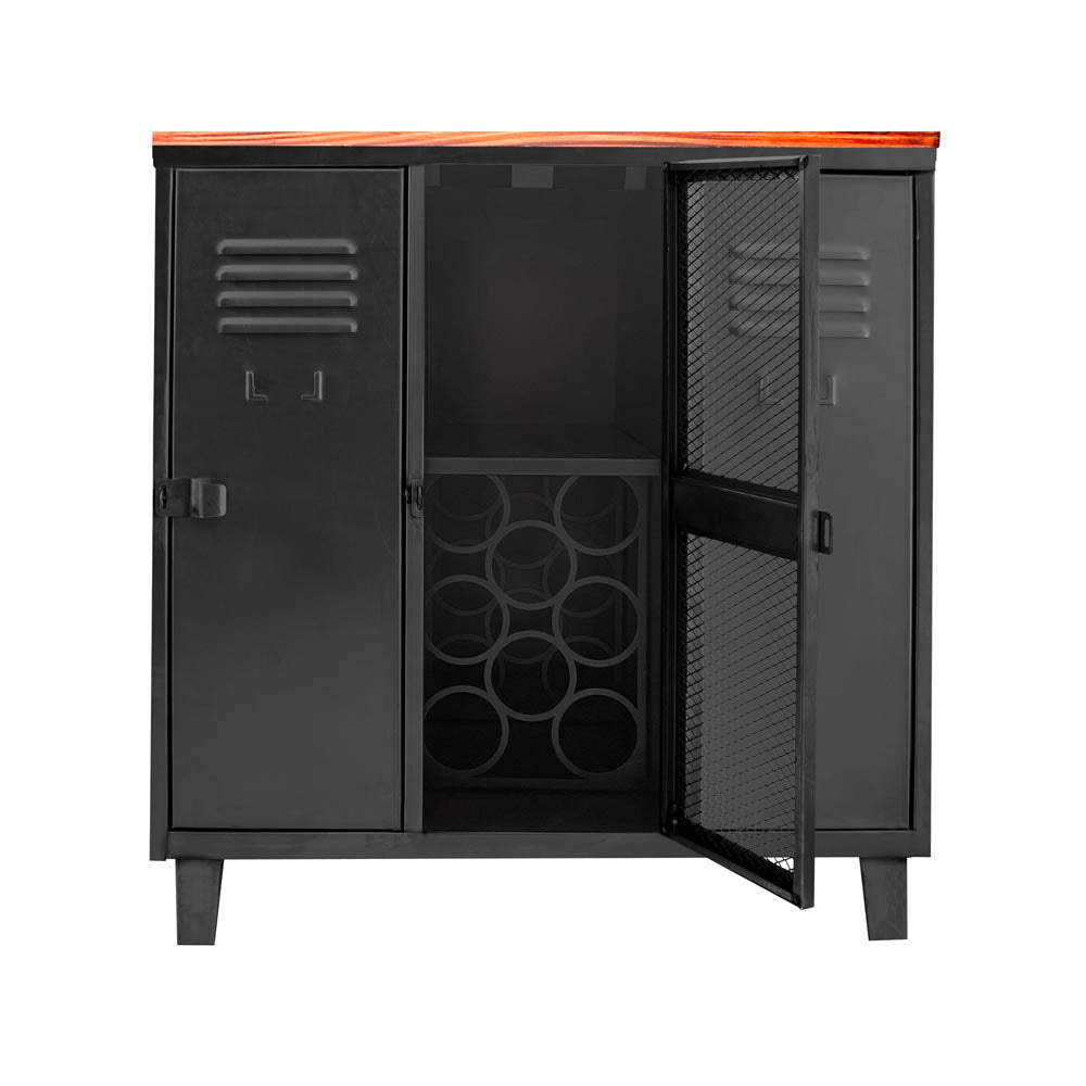 El Bar Rock Wood Negro Mate de Movilockers