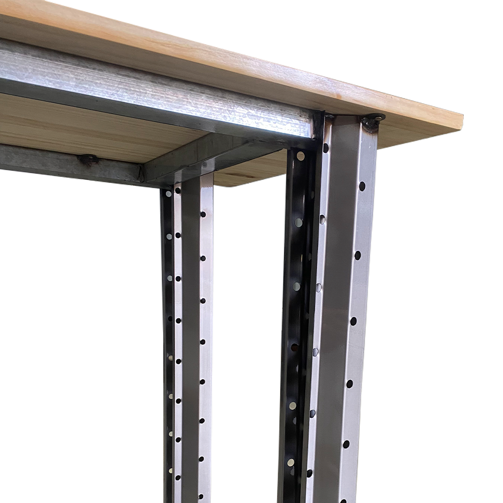 Escritorio Estante Industrial Gris Agata