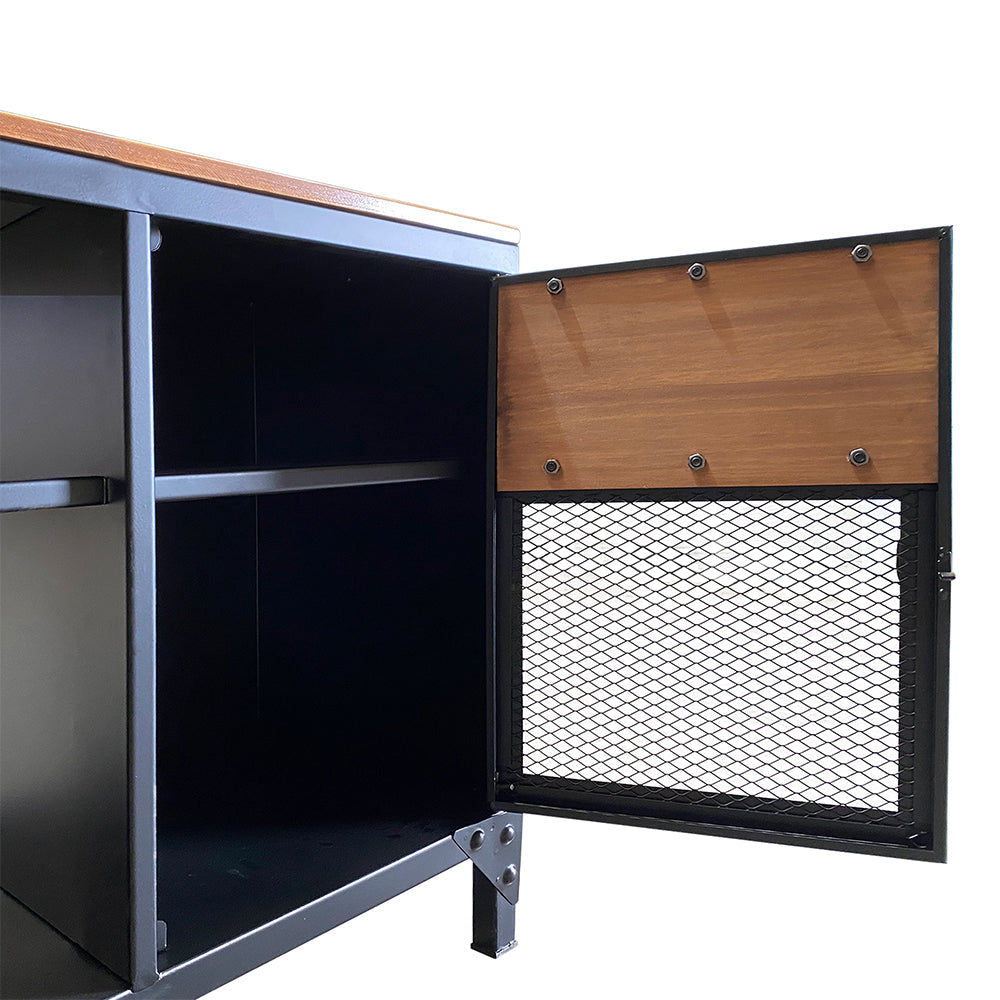 Rack TV Roots Negro Mate