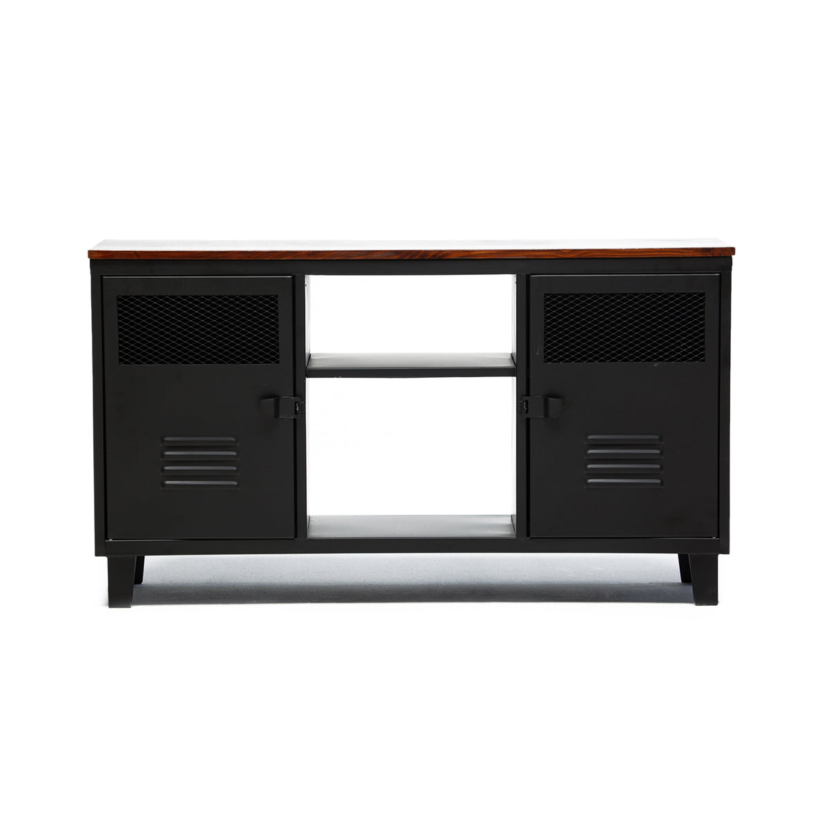 Rack TV Rock Wood Negro Mate