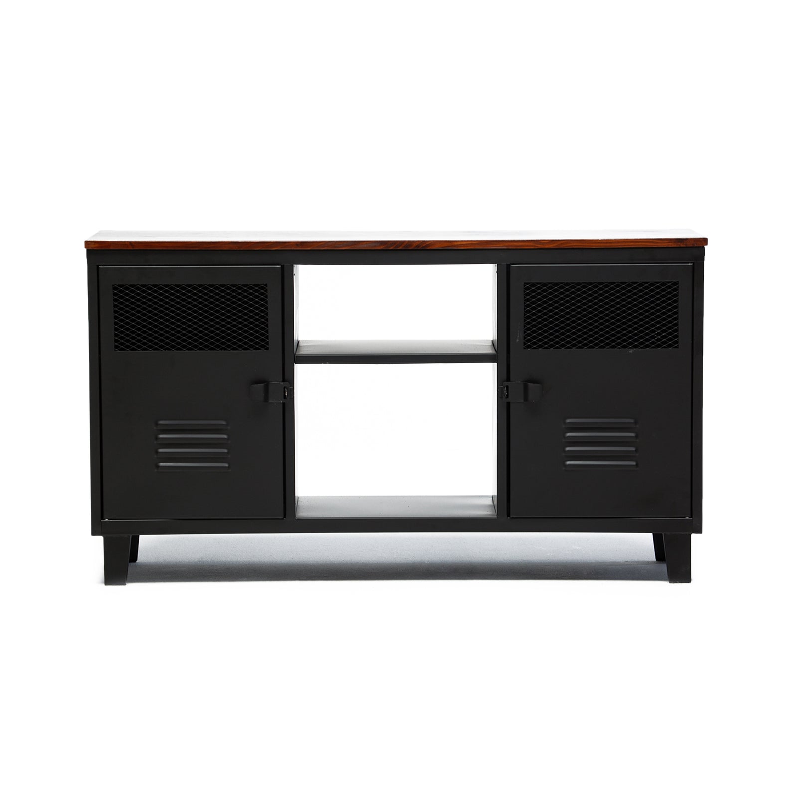 Rack TV Rock Wood Negro Mate