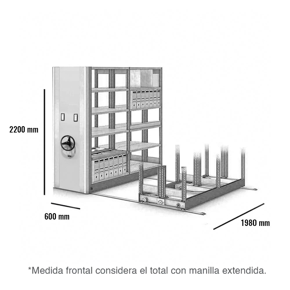 Estantería Móvil Full-Space Doble