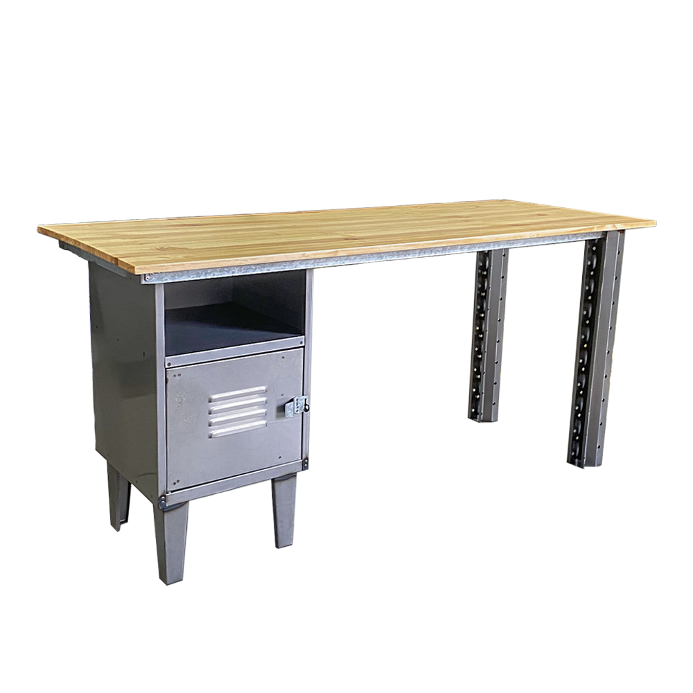 Escritorio Estante Industrial Gris Agata