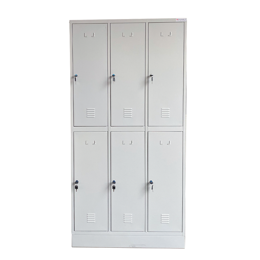Lockers Oficina de 3 cuerpos 6 puertas