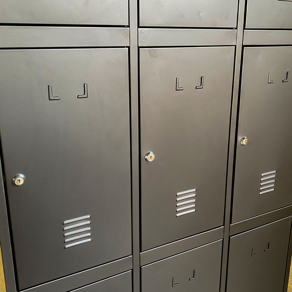 Lockers Oficina de 3 cuerpos 9 puertas