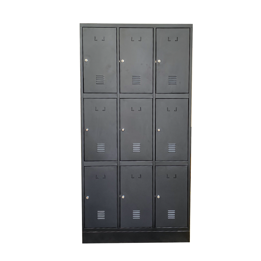 Lockers Oficina de 3 cuerpos 9 puertas