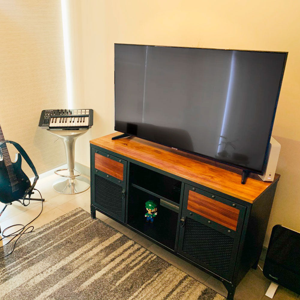 Rack TV Roots Negro Mate de Movilockers