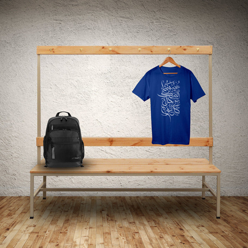 Banca Madera Doble con Perchero 150