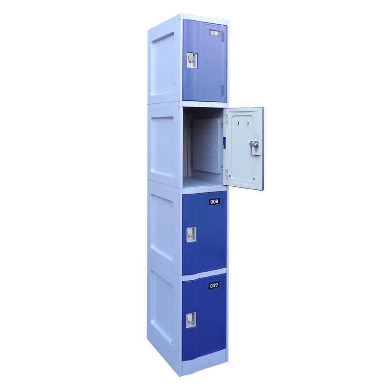 Lockers Plástico ABS 1 cuerpo 4 puertas