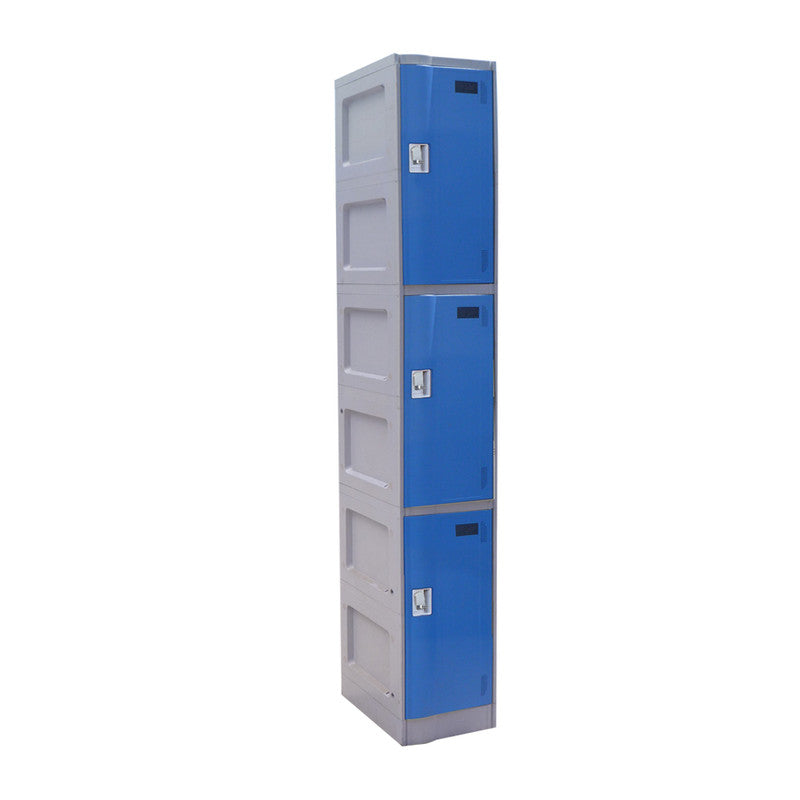 Lockers Plástico ABS 1 cuerpo 3 puertas