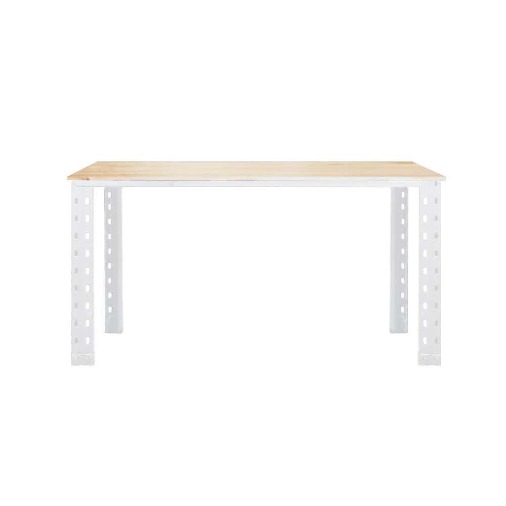 Escritorio industrial L Blanco Mate