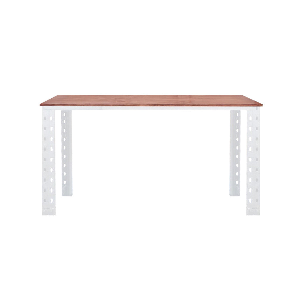 Escritorio industrial L Blanco Mate