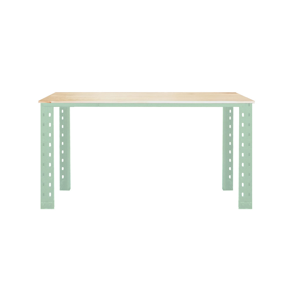 Escritorio industrial L Verde Menta