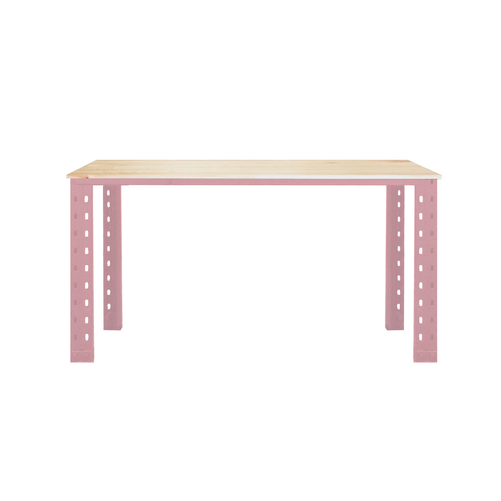 Escritorio industrial L Rosado