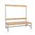 Banca Madera Simple con Perchero 150