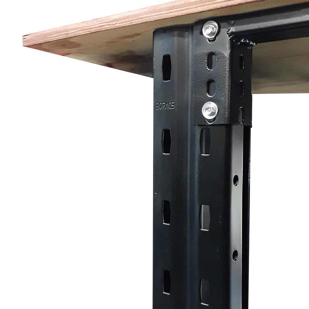 Escritorio Estante Industrial Negro Mate